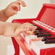 Hape Children's Piano 25-key sound and light vertical piano lighting teaching electronic piano for boys and girls gifts 25-key sound and light vertical piano red 3-12Y