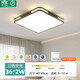 NVC (NVC) NVC Lighting 2025 new LED ceiling lamp living room lamp rectangular simple modern atmosphere smart bedroom lamp (full spectrum) square 40*40cm three-color dimming 36*2