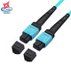 Huihong Times Faser-Optik-Jumper MPO-MPO/LC/FC8 CORE 12 CORE 24 CORE OM4 100 Gigabit Multimode 40G/100g/200g/400G Ein-minütiges Vier-optisches Modul Fasersprung MTP-Strahl optisch-Kabel MPO-MPO8 Core (OM3) 1 Meter