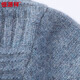 Hengyuanxiang 100% cashmere sweater men's round neck thick winter warm sweater 15381795 light blue 175/92A