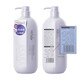 Light fragrance shampoo shower gel set oil control fluffy anti-dandruff soft fragrance hair care milk shampoo men and women shampoo fluffy shampoo 728g + flat cypress shampoo 728g