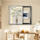 
Shunjixiangli Nordic vertical meter box decoration painting modern simple flower cover distribution box hanging painting power switch electric box painting K12213 [vertical version] 50*60cm (block 40*50) lift the cover black frame