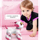 JJRIC 1 Junio ​​Regalo Voz de voz Controlada Robot inteligente Dog Children Toys Boys 3-6 años Niñas Educación temprana Robot Robot Electronic Dog Intelligent Education Educación temprana Robot Dog [Pink] 6.1 Día del Día del Niños Regalos Caminantes Electronic Dog