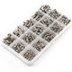 Wantful M3M4M5 stainless steel inner hexagonal complete combination set nylon bolts screws and nuts boxed 500 pieces set 1702