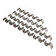 Gongtu stainless steel row card 20 tubes in a row single-sided riding card 16 clips thickened half-side code iron fixed buckle wire pipe clamp 20mm stainless steel row card 8 positions