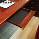 Zhongsheng Office Furniture Boss Desk President's Desk Chinese Style Chairman Wood Veneer Office Boss Desk Manager Desk Executive Desk Supervisor Desk Long Coffee Table 1400*700*450 Regular