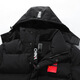 
National team sports coat men and women couples in winter thickened Chinese track and field martial arts training cotton jacket long over knee children's football basketball sports student exam cold warm cotton jacket custom 9906 black XXXL