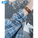 
Pei Shiyan blue grinding plaid shirt men's long-sleeved autumn and winter plus velvet thickened American retro commuter style shirt jacket c9734 rose red plus velvet M 95-115Jin [Jin equals 0.5 kg] can be worn
