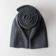 Tencel scarf painted wool scarf men's winter solid color thickened warm gift for boyfriend high-end all-match gift box men's scarf dark gray gift box