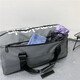 Double Star Travel Bag Men's Wet and Dry Separation Single-Shoulder Crossbody Bag Water-Repellent Large Capacity Wear-Resistant Handbag Black [with Frog Pendant]