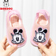 Babudou children's cloth slippers for girls, spring, autumn, indoor and winter, soft bottom, toddlers, boys, 2 years old and 3 boys, anti-slip cotton slippers, blue 16, inner length 16cm
