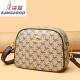Canguro (canguro) 2025 nuevo bolso para mujeres bolsas de concha de doble cremallera otoño e invierno bolso de cuerpo cruzado de cuerpo de doble capa