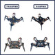 UREBOT URB四足仿生蜘蛛编程机器人Arduino机器人 STEAM教育 二次开发 学生玩具 散件(需要拼装） 基础版+电池+超声波+陀螺仪+摄像头（超豪华套餐）