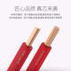 电线2.54平方铜芯电线家装家用1.5/6/10纯铜阻燃bv线单芯铜线 单芯BV铜线2.5*100M 红色