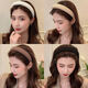 Mengkuan Internet celebrity 2024 new autumn and winter sponge headband high skull pressure hair headband female hairpin high-end headwear milky white