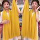 
Wang Ximai silk scarf for women chiffon spring and autumn shawl winter long Korean sun protection scarf solid color gauze scarf big beach towel red 150*100cm