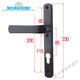 Shantoulincun aluminum alloy single point door lock broken bridge aluminum door lock 8525/9230 aluminum alloy door swing door handle plastic steel lock A85 middle and lower hole distance 105