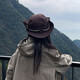 Memaru Western Cowboy Hat Fisherman Hat Women's Summer Breathable Sun Protection Hat Outdoor Camping Sun Shade Hat Hiking Mountaineering Hat Men's Khaki-Mountain Label [Waterproof and Quick-drying]