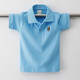 Camiseta para niños Camisa de solapa de verano de manga corta Polo de solapa de verano Ropa infantil 2024 Nuevo estilo de collar gris de middulle-manga de tamaño para niños de tamaño mediano (684) 130