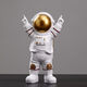 Baiyuan Astronaut Ornamente Süßes Modell kleiner Raumleute Home Wohnzimmer Desktop Dekoration Ornamente Geburtstagsgeschenkset Golden
