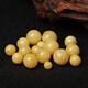 DL 1998 Fat Donglai quality beeswax single bead fidelity Russian material floating white flower white flower chicken oil yellow and white honey loose beads with beads round beads white flower wax 16mm one