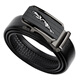 Half cigarette belt for men wear-resistant leather automatic buckle belt for men Korean style casual middle-aged young business leather belt for gift