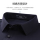 Shanshan (FIRS) cool and elastic short-sleeved T-shirt for men 2025 summer new comfortable business sense traceless POLO commuter shirt 701 Navy Blue XL (180)