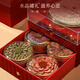 Banshan Farmer Ginseng Deer Antler Red Ginseng Dendrobium American Ginseng Geschenkbox 205G Geschenkbox Geschenkbox für ältere Tonie und Ernährungsprodukte Geschenkbox für die Ehe