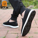 Old men's shoes 2025 summer new product breathable casual mesh shoes men middle-aged dad shoes old Beijing cloth shoes men upgraded - black - 1656 38