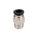 Finiteco NMT-0007 PC trachea threaded straight connector pneumatic connector mini quick-plug connector white boutique PC16-02