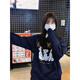 Xiaoyu 2024 Nouveau sweat à cou rond au cou h11150 noir s