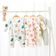 
Babyprints (Babyprints) newborn onesie 2 pack baby pure cotton clothes four seasons belly protection crawling clothes newborn baby underwear bear elephant 52