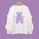 Yoyo one new girl suit fashionable and fashionable spring and autumn children's sports clothes girls sweatshirt big children spring 4882 white + 15063 purple 140cm