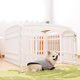 IRIS pet fence dog cage foldable anti-slip resin material indoor fence CI604E CI606E with door 6 pieces M-medium size