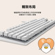 罗技（Logitech） K845有线游戏键盘 机械办公键盘 104键DIY键帽电竞键盘吃鸡键盘 小刘鸭联名节日礼物 【K835小刘鸭系列】 白色 TTC红轴