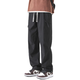 
ROMON work pants men's spring and autumn style American loose straight casual paratrooper pants men's spring and autumn style functional charge pants men's 9221 black M