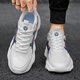 
YOGA WASSUP men's shoes niche thick sole fashion sports trendy shoes men's cushioning versatile casual trend running dad's trendy shoes men 3519 white and blue 42