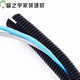 RSRDDY plastic open corrugated pipe waterproof and flame retardant cable protective cover threaded hose outdoor sun protection and anti-aging PEAD21 points 2 inner diameter 17mm 100 meters