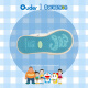 Ouderx DORAEMON哆啦A梦联名款开口笑帆布鞋 情侣增高厚底大头鞋板鞋 米白色+哆啦鞋饰+白袜 37