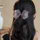Chimera (CHIMERA) chic organza bow hairpin rhinestone ponytail one-piece clip half-tied hair accessory girl birthday gift