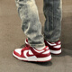 Nike (Nike) Dunk Low Retro Herren White Grey Sneakers Retro-Schuhe DD1391-601 Team Red 41