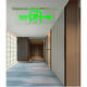 Embedded ceiling evacuation indicator light safety exit transparent tempered glass tag fire emergency hoisting 220v sign embedded tag forward exit