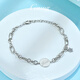 GsunG Platinum Women's Bracelet PT950 New Fashion Star Star Bracelet Simple Platinum Bracelet Women's Attractive Gift Priced by Gram, Contact Customer Service for Gold Price before Buying
