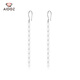 Aido Diamond PT950 platinum long ear hook platinum tassel earrings versatile earrings hard platinum craftsmanship weighing 2.2-2.4 grams + delivery certificate