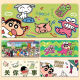 OQB Long Mouse Pad Crayon Shin Shine Super Big High Computer Desk Pad High-Value Keyboard Pads Dirt-Resistaint и Washable Students ZZ-2694/голень голени [57 см*33 см толщиной 2 мм]