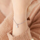 Lukfook Jewelry Platinum 950 Lucky Heart-shaped Platinum Bracelet Price L04TBPB0022 Approximately 2.85 grams