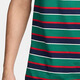 Nike (NIKE) men's clothing, comfortable and versatile loose casual striped sports lapel short-sleeved T-shirt, FN3897-010 FN3897-410 L