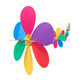 Mi Hong MIEHONE plastic windmill string outdoor decoration kindergarten children's toys shopping mall real estate rainproof scenic area layout windmill 28 cm round style