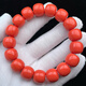 Six Pills Coral Loose Beads Single Circle Old Style Bucket Beads Bracelet Red Multi-Specifications Large Beads DIY Jewelry Multi-Purpose Buddha Beads Bracelet 108MM Single Circle 24 Beads