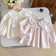 Shanou 2026 spring and autumn new style girls' doll shirt children's long-sleeved top baby pullover princess shirt TXY pink 100